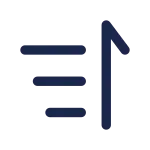 Sort From Bottom To Top SVG Icon